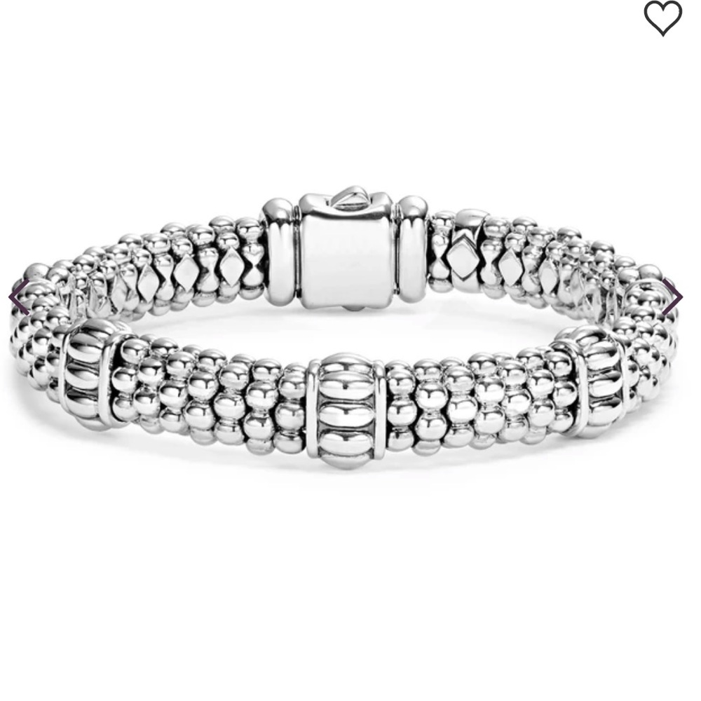 Lagos Fluted beaded caviar bracelet